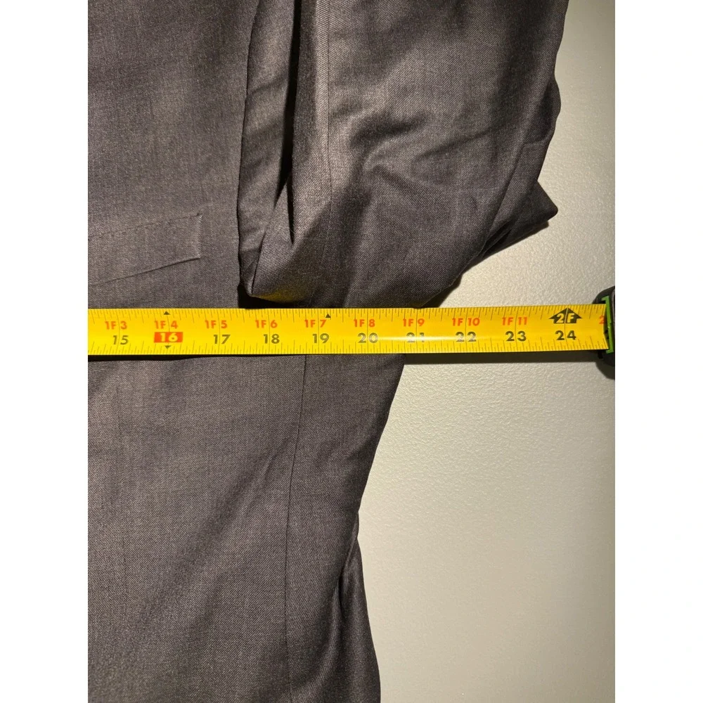 Peter Millar Mens 40R Wool Blazer Charcoal Gray 2 Button Sport Coat Jacket